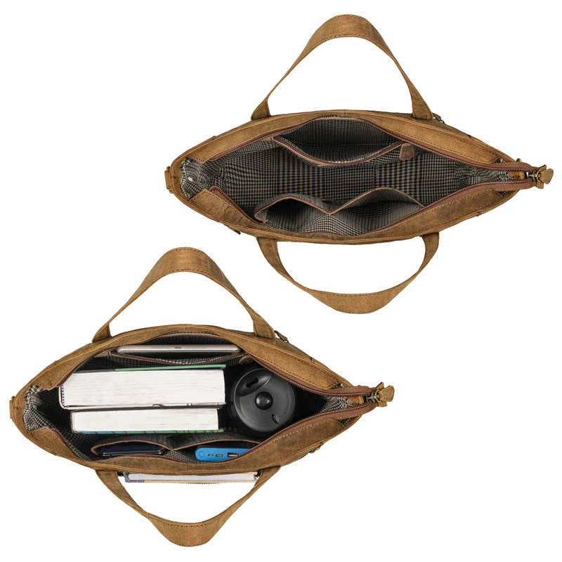 "Nicole" 3-in-1 Shopper Leder Damen (Handtasche Umhängetasche Crossbody Bag)