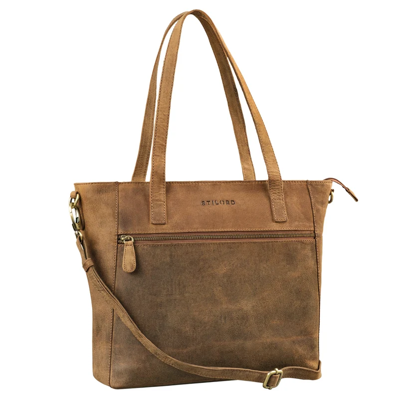 "Nicole" 3-in-1 Shopper Leder Damen (Handtasche Umhängetasche Crossbody Bag)