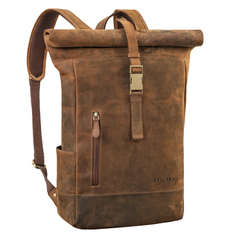 "Harriet" Rolltop Rucksack mit Laptop-Fach 15.6 - 17 Zoll Damen Herren