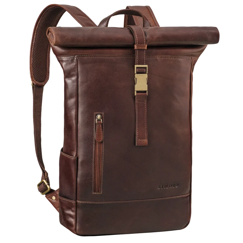 "Harriet" Rolltop Rucksack mit Laptop-Fach 15.6 - 17 Zoll Damen Herren