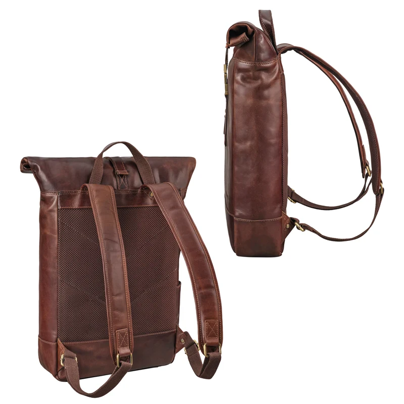 "Harriet" Rolltop Rucksack mit Laptop-Fach 15.6 - 17 Zoll Damen Herren