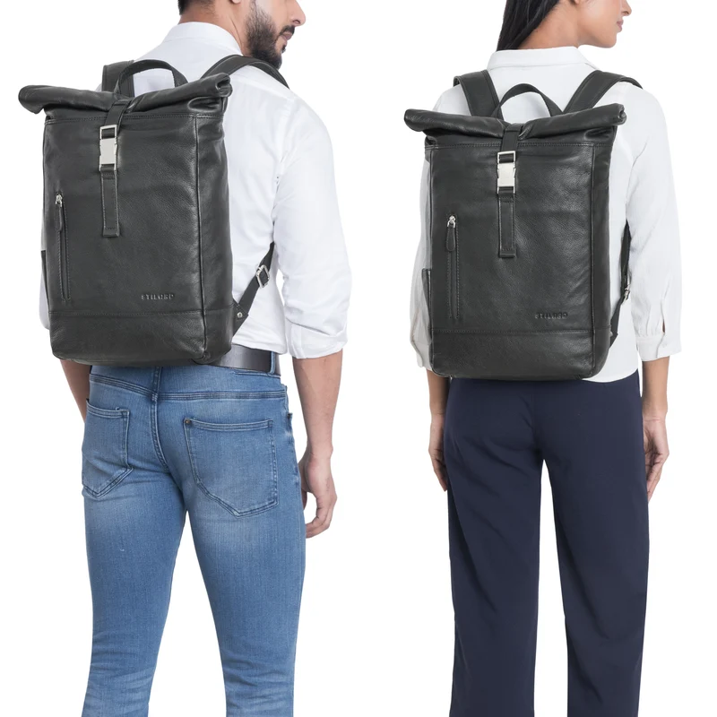 "Harriet" Rolltop Rucksack mit Laptop-Fach 15.6 - 17 Zoll Damen Herren