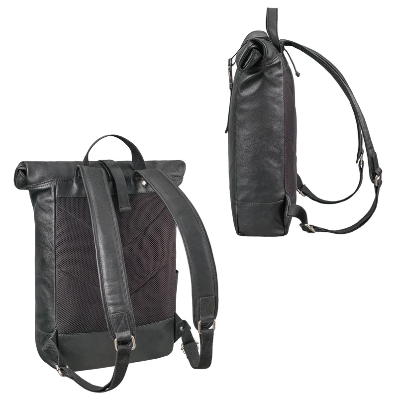 "Harriet" Rolltop Rucksack mit Laptop-Fach 15.6 - 17 Zoll Damen Herren