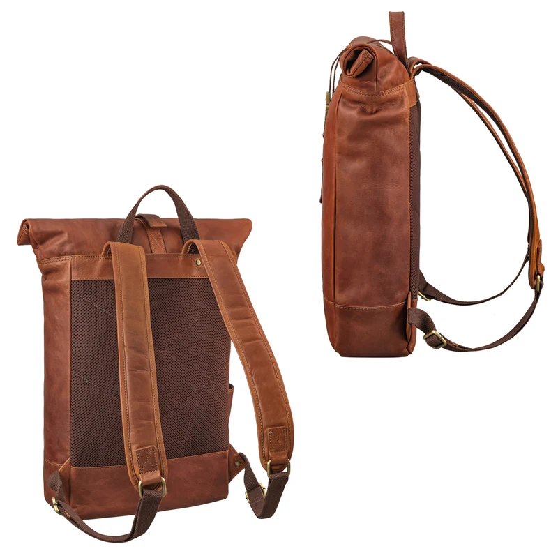 "Harriet" Rolltop Rucksack mit Laptop-Fach 15.6 - 17 Zoll Damen Herren