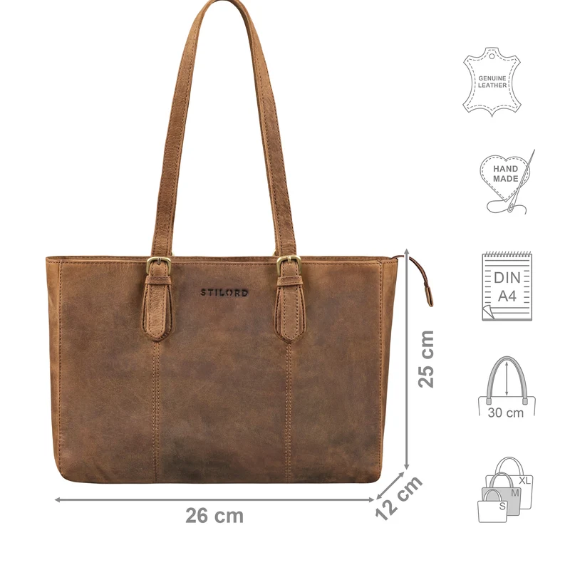 "Rosalind" Damen Leder Handtasche Mittelgroß