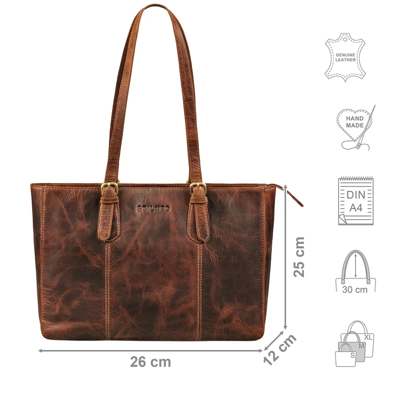 "Rosalind" Damen Leder Handtasche Mittelgroß