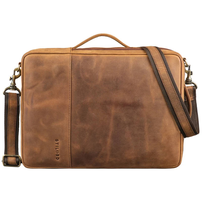 "Dash" Praktischer 2 in 1 Rucksack Leder XL Aktentasche 15 - 16 Unisex