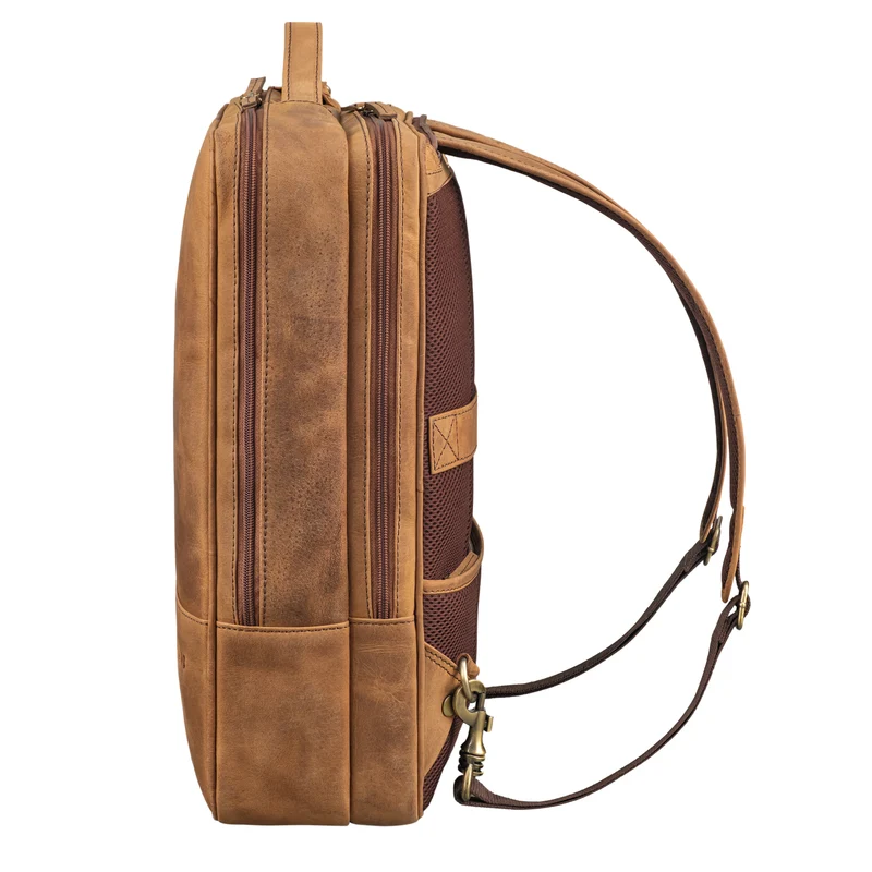 "Dash" Praktischer 2 in 1 Rucksack Leder XL Aktentasche 15 - 16 Unisex