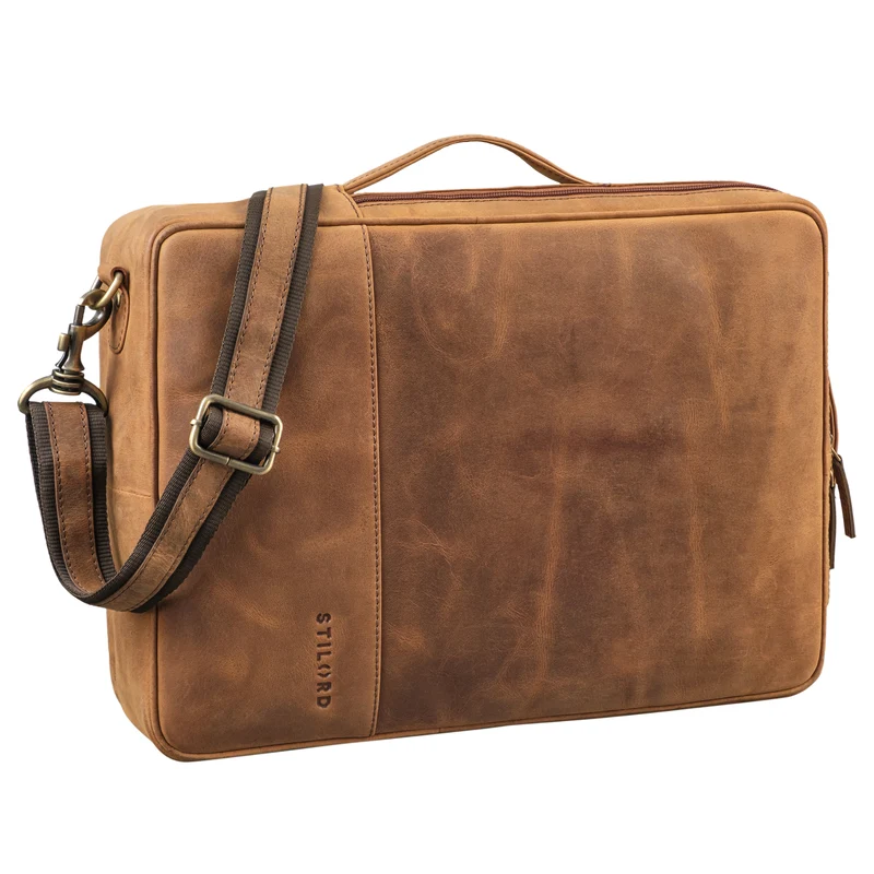 "Dash" Praktischer 2 in 1 Rucksack Leder XL Aktentasche 15 - 16 Unisex