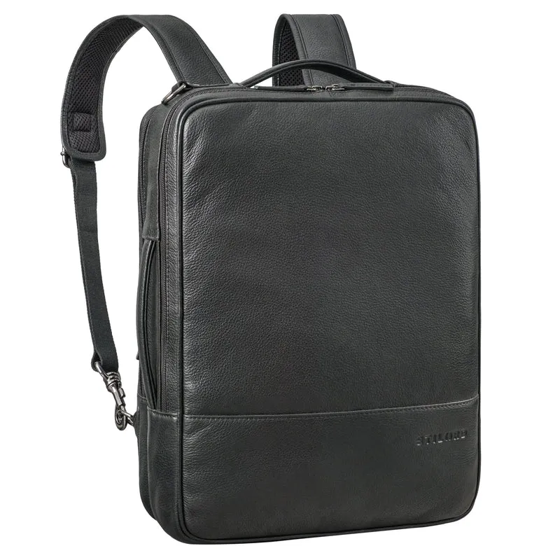 "Dash" Praktischer 2 in 1 Rucksack Leder XL Aktentasche 15 - 16 Unisex