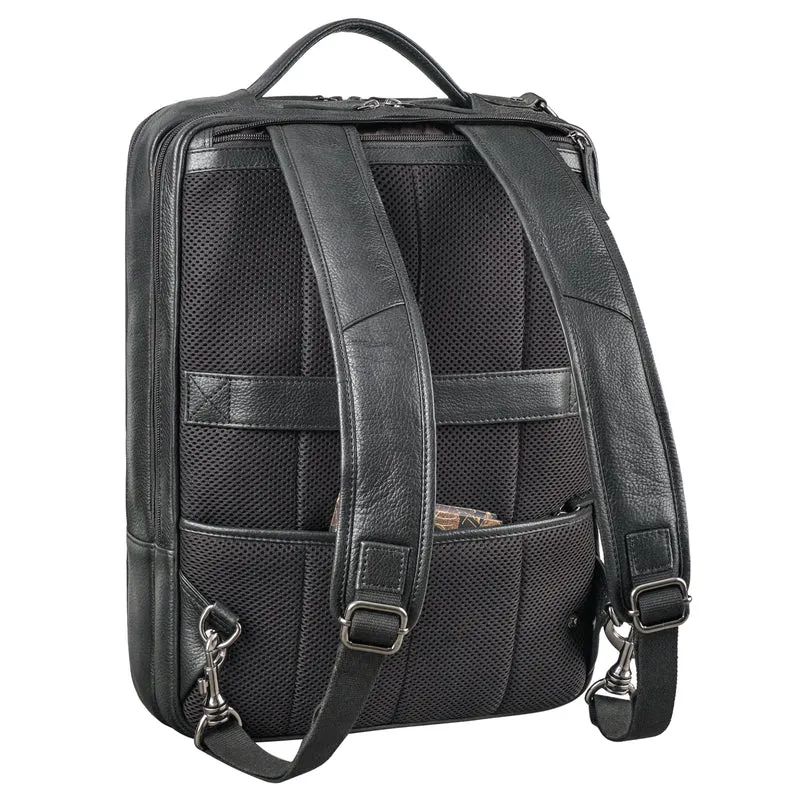 "Dash" Praktischer 2 in 1 Rucksack Leder XL Aktentasche 15 - 16 Unisex