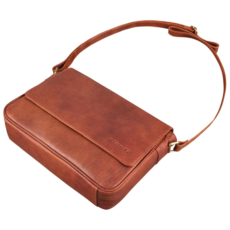 "Ruth" Klassische Damen Handtasche zum Umhängen aus Leder klein