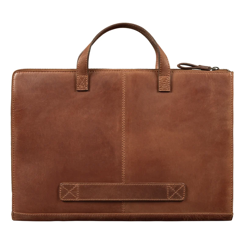 "Silvano" Schmale Echtleder Laptop Sleeve 13,3 Zoll Damen und Herren