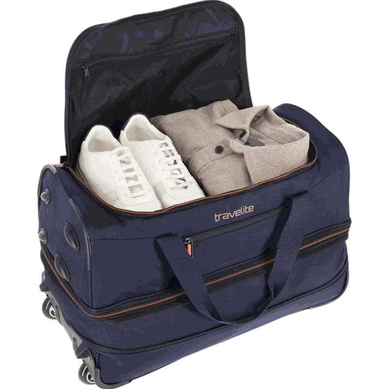 Travelite Basics Rollenreisetasche 55 cm -Marine