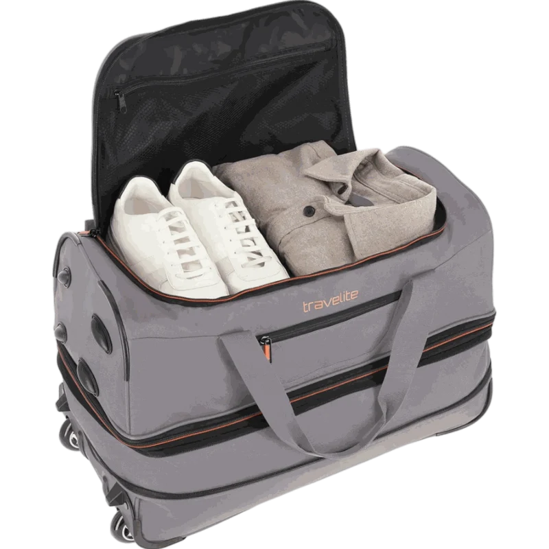 Travelite Basics Rollenreisetasche 55 cm -Grau