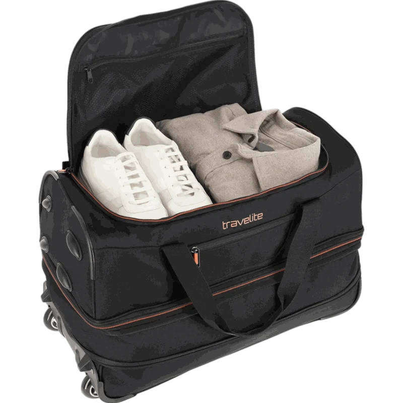 Travelite Basics Rollenreisetasche 55 cm -Schwarz