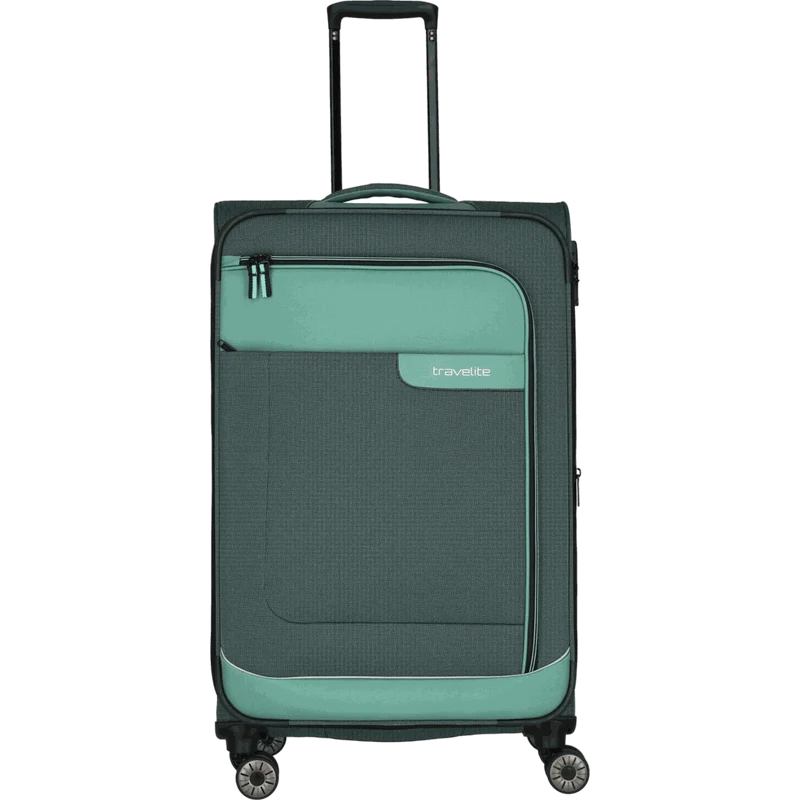 Travelite Viia 4-Rollen-Trolley L 77 cm -Eukalyptus