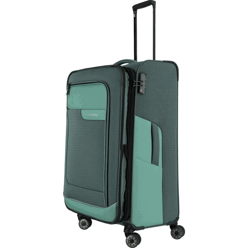 Travelite Viia 4-Rollen-Trolley L 77 cm -Eukalyptus