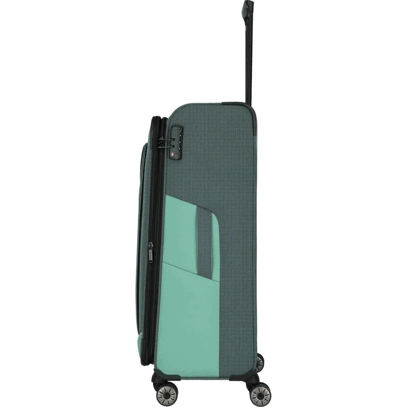 Travelite Viia 4-Rollen-Trolley L 77 cm -Eukalyptus