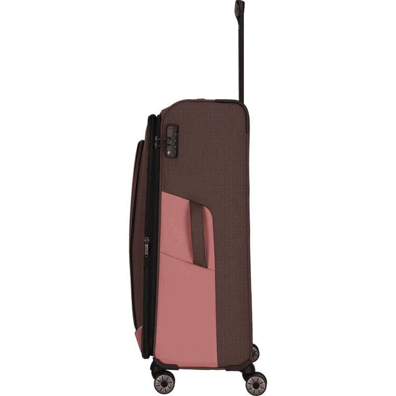 Travelite Viia 4-Rollen-Trolley L 77 cm -Frühlingsrose