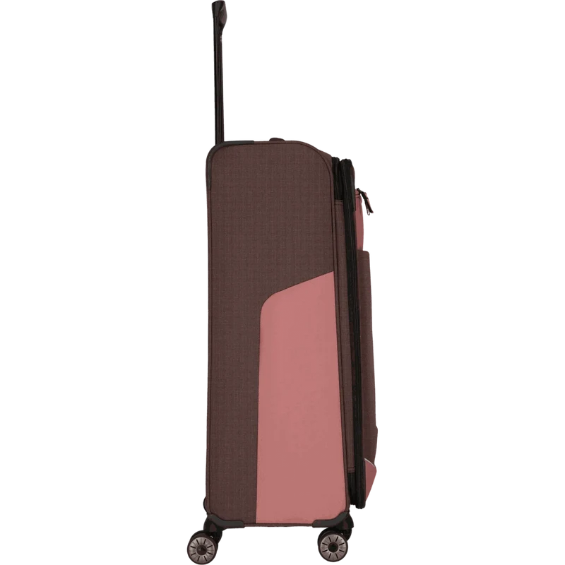 Travelite Viia 4-Rollen-Trolley L 77 cm -Frühlingsrose