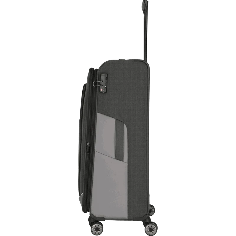 Travelite Viia 4-Rollen-Trolley L 77 cm -Schiefer
