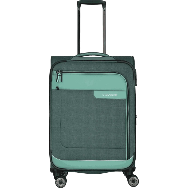 Travelite Viia 4-Rollen-Trolley M 67 cm -Eukalyptus