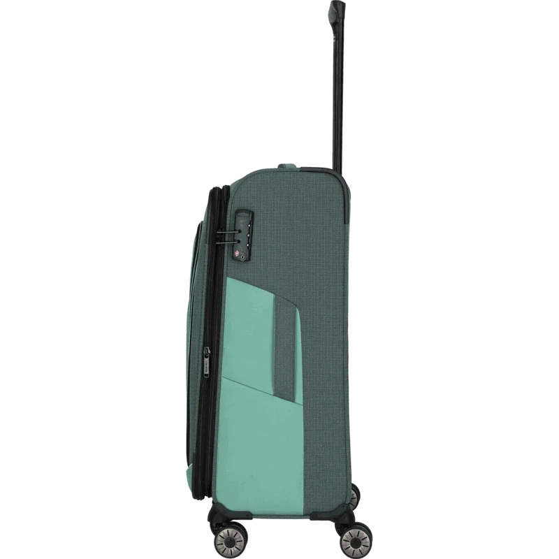 Travelite Viia 4-Rollen-Trolley M 67 cm -Eukalyptus