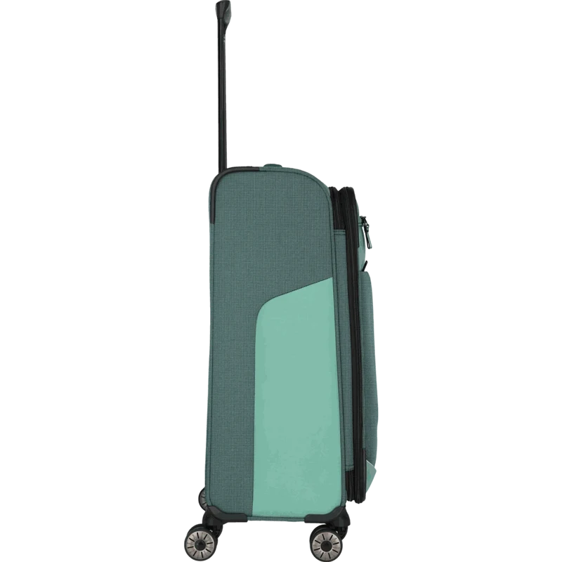 Travelite Viia 4-Rollen-Trolley M 67 cm -Eukalyptus