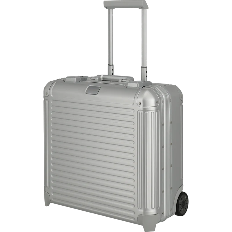 Travelite Next Business-Trolley aus Aluminium 45 cm -Silber