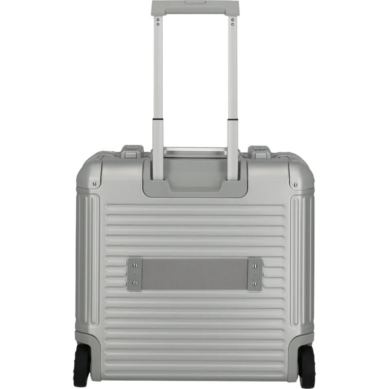 Travelite Next Business-Trolley aus Aluminium 45 cm -Silber
