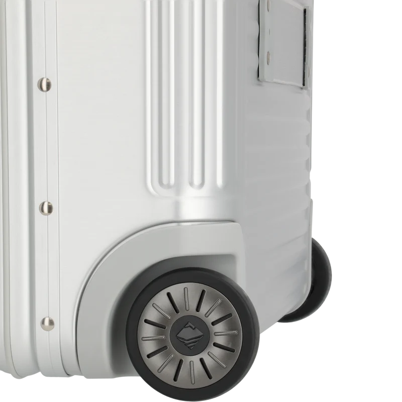 Travelite Next Business-Trolley aus Aluminium 45 cm -Silber
