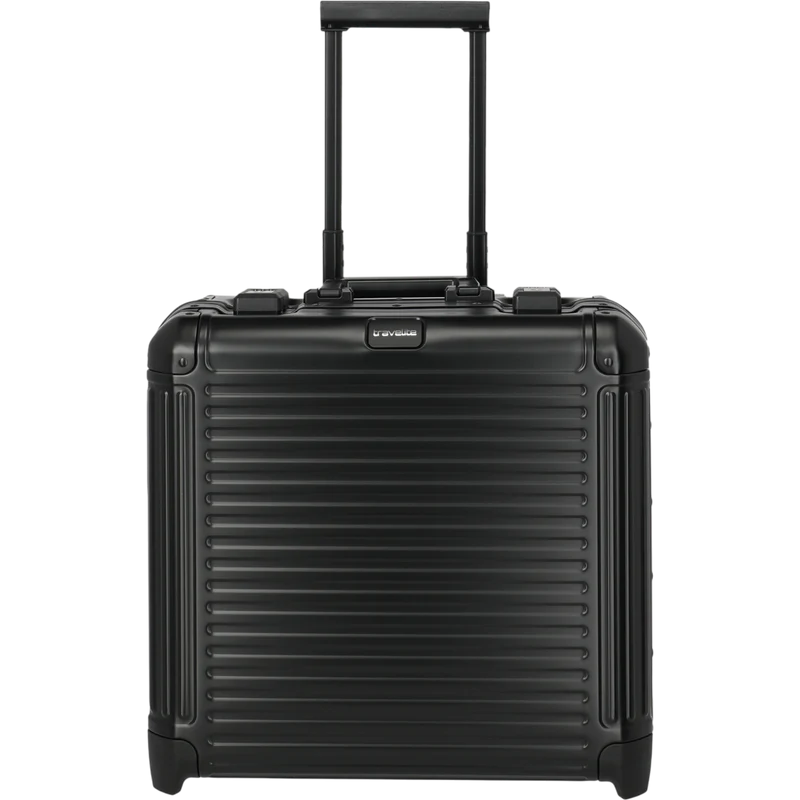 Travelite Next Business-Trolley aus Aluminium 45 cm -Schwarz