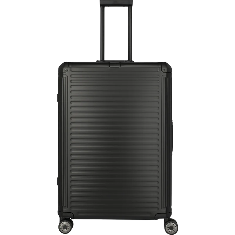 Travelite Next 4-Rollen-Trolley aus Aluminium 77 cm -Schwarz