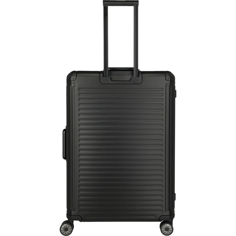 Travelite Next 4-Rollen-Trolley aus Aluminium 77 cm -Schwarz