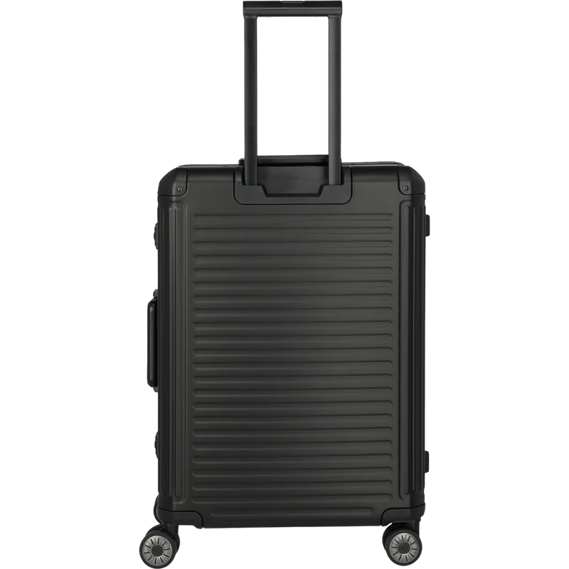 Travelite Next 4-Rollen-Trolley aus Aluminium 67 cm -Schwarz