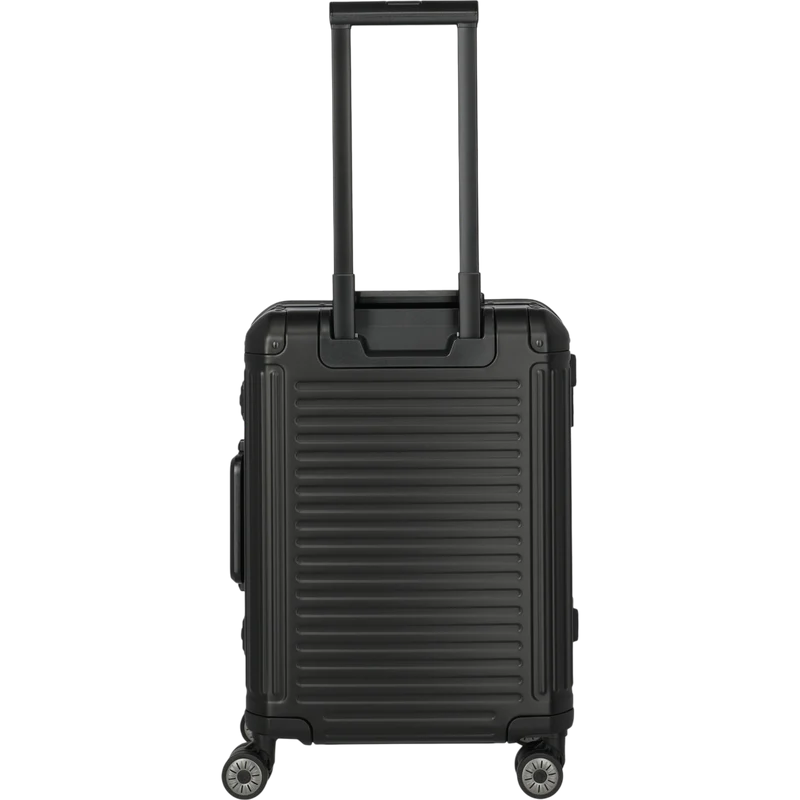 Travelite Next 4-Rollen-Kabinentrolley aus Aluminium 55 cm -Schwarz