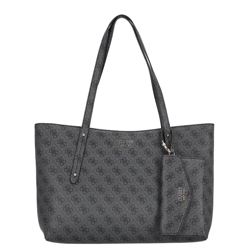 Guess Brenton Top Zip Tote - Shopper 36 cm (coal logo)