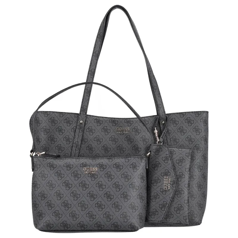 Guess Brenton Top Zip Tote - Shopper 36 cm (coal logo)