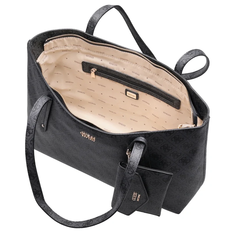 Guess Brenton Top Zip Tote - Shopper 36 cm (coal logo)