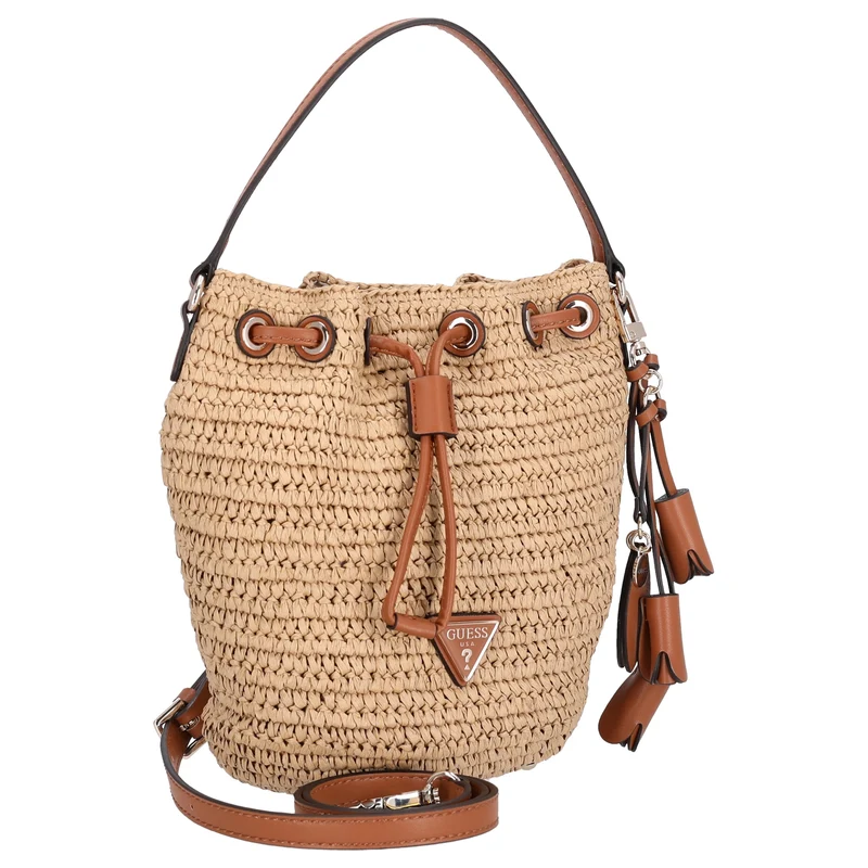 Guess Ofelia Bucket - Beuteltasche 22 cm (natural/cognac)