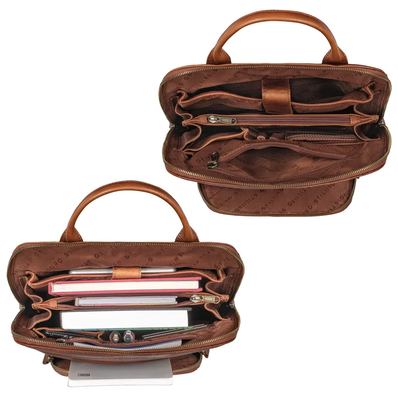 "Jolanda" Eleganter Rucksack Damen Leder Klein