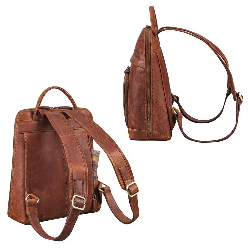 "Jolanda" Eleganter Rucksack Damen Leder Klein