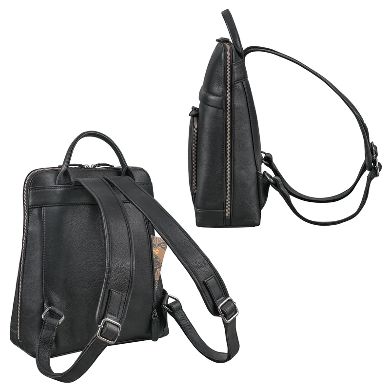 "Jolanda" Eleganter Rucksack Damen Leder Klein