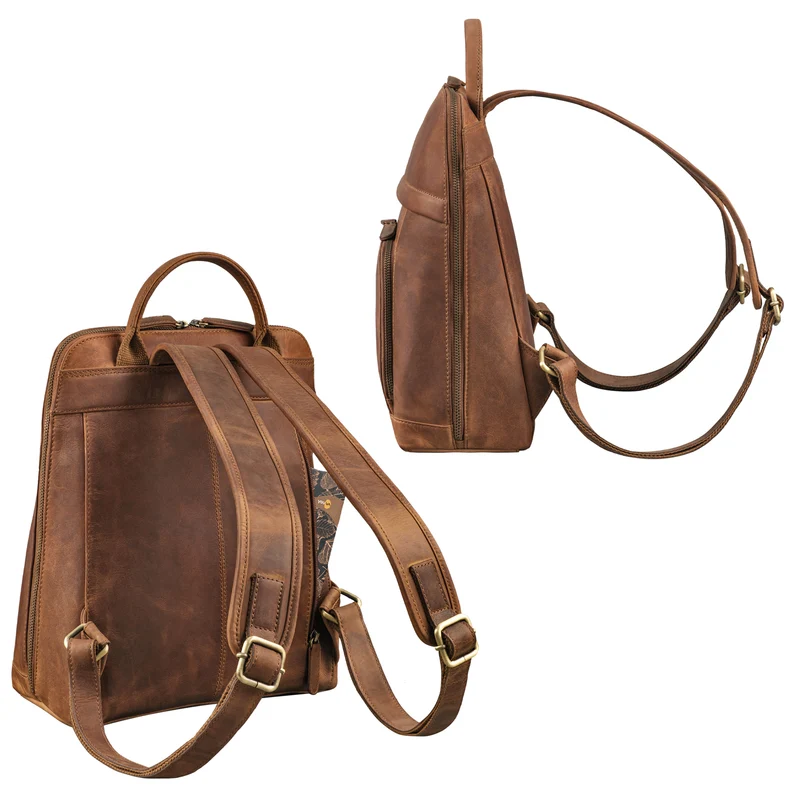 "Jolanda" Eleganter Rucksack Damen Leder Klein