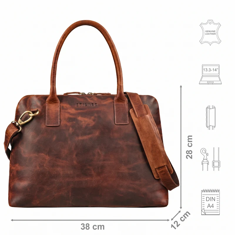"Cassia" Leder Business Tasche Damen