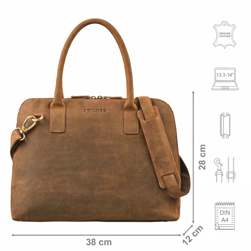 "Cassia" Leder Business Tasche Damen
