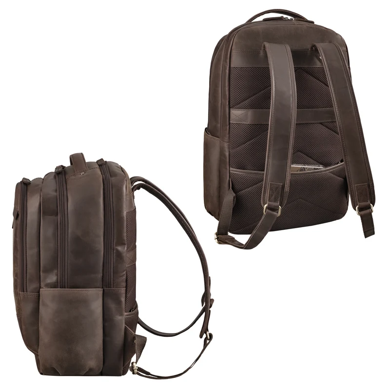 "Maxim" Premium XL Business Rucksack Leder mit Laptopfach 17 - 19 Zoll
