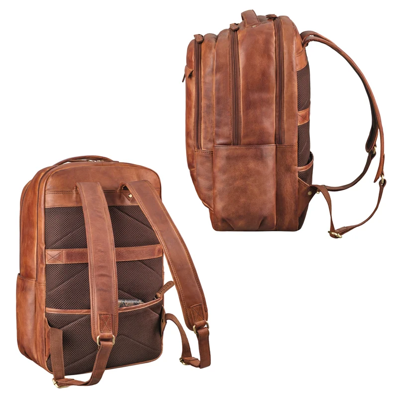 "Maxim" Premium XL Business Rucksack Leder mit Laptopfach 17 - 19 Zoll