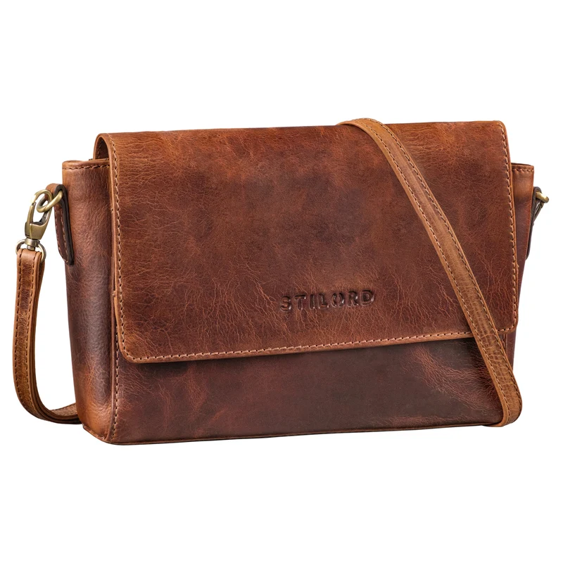 "Sylvie" Handtasche Damen Umhängetasche Leder